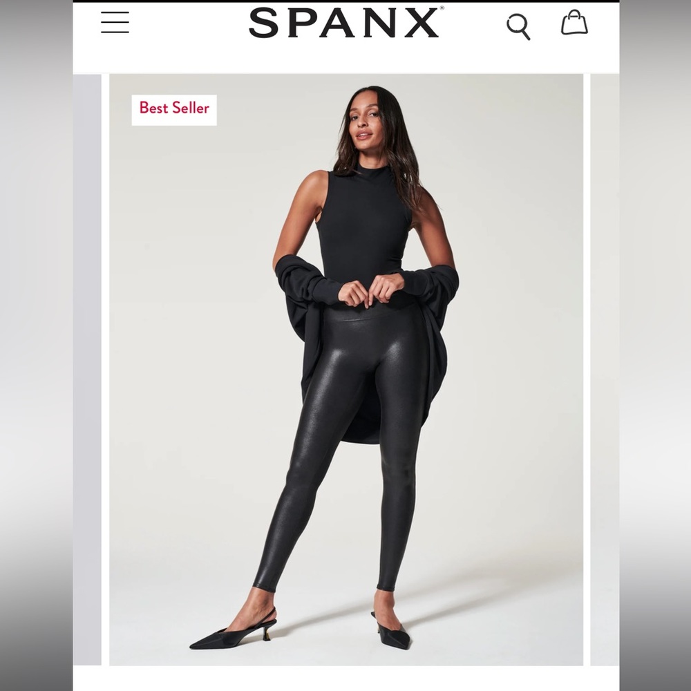 Brand new! With tags. Spanx Faux Leather leggings